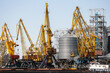 Industry cargo cranes.