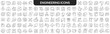© stas111 - Engineering icons collection in black. Icons big set for design. Vector linear icons