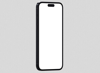 Wall Mural - smartphone with blank screen on empty background