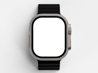 Wall Mural - smart watch ultra isolated screen on empty background