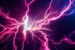 © Brian - 3D rendered computer generated image of a colorful pink electrical storm. Tornado vortex with bright electricity lightning storm background wallpaper