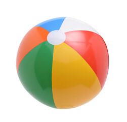 Wall Mural - Beach ball isolated on a white background