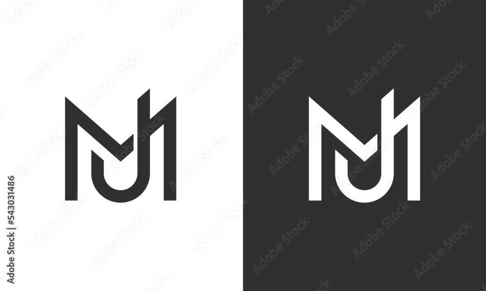 JM, MJ letters monogram letter mark logo design concept Stock Vector ...