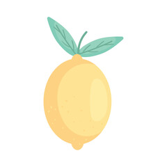 Sticker - yellow lemon icon