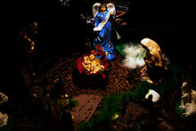 Jesus In The Menger - Jesus In The Crib - Jesus Birth -Christmas