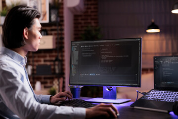 asian coder programming server encryption on firewall software, using security network interface to 