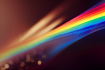 Abstract Rainbow Streak, Made by AI, Artificial Intelligence