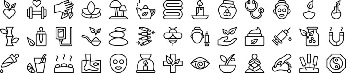 Canvas Print - Alternative medicine icons collection vector illustration design