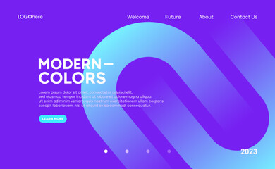 Wall Mural - abstract modern geometric shape design template for a landing page or business presentation. vector,