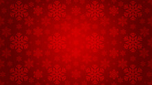Red Snowflake Background - Christmas Design.