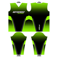 Print-ready sublimation motocross long sleeve jersey design