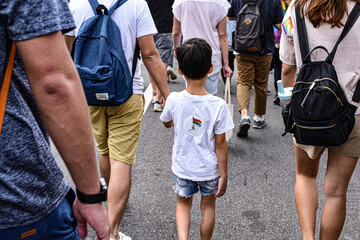 Taiwan LGBT Pride Parade, is representative of diverse families, the symbol of kindness.There is no such thing as a set style for the family.