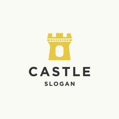 Wall Mural - Castle logo icon design template 