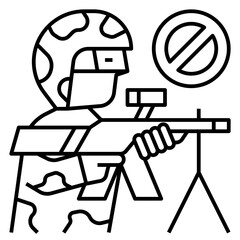 Poster - no war icon