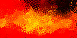 Fototapeta Tęcza - Dark orange vector background with triangles.