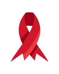 Wall Mural - flat world aids day ribbon