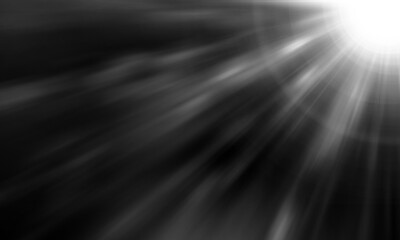 Wall Mural - ray of light on black background
