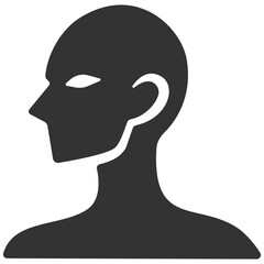 Wall Mural - Man Head Status