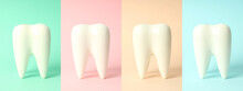 Collage Of Photos For Teeth Care Concept