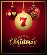 Casino Christmas Balls - Greeting Card - Merry Christmas and Happy New Year - Poker Slot Gambling
