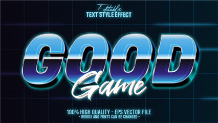 Sticker - 3d modern retro pop 80s editable text effect template