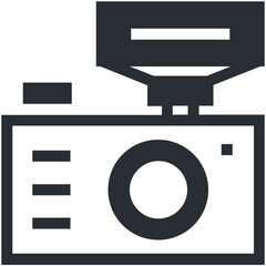 Canvas Print - Camera Vector Icon