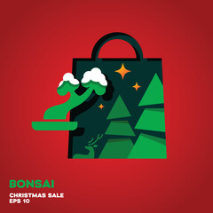 Wall Mural - Bonsai Christmas Sale