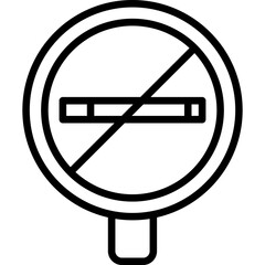 Canvas Print - No Smoking Icon