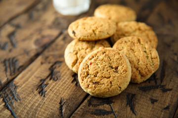 Wall Mural - Traditional homemade oatmeal cookies