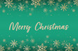 © One Pixel Studio - Merry Christmas - greeting card with wishes and snowflakes. Vector illustration