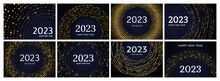 2023 Happy New Year Of Gold Glitter Pattern
