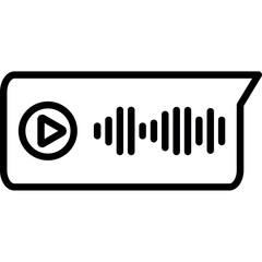 Sticker - Voice Message Icon