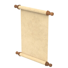 Wall Mural - 3d rendering illustration of a parchment paper scroll