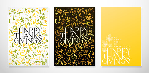 Wall Mural - vector illustration of thanksgiving poster floral maple design for greeting card, dinner invitation business and company, ecommerce sign retail shop, advertisement agency, email newsletter, header web