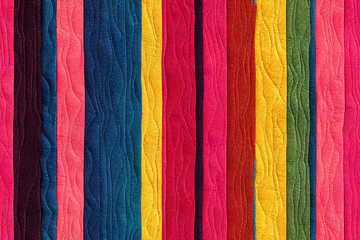 Wall Mural - colorful texture on fabric 4k background