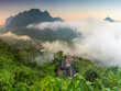 Morning mist in Nong Khiaw, northern Laos.