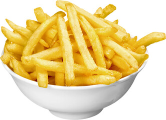 Wall Mural - French Fries In Bowl - Isolated