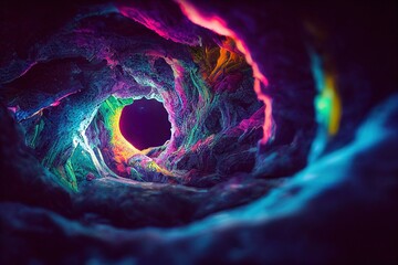 ColorFul Black Hole Generative AI	