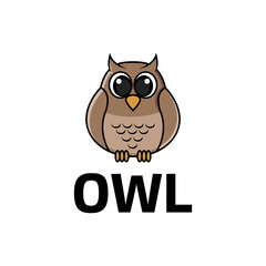 Wall Mural - owl logo design vector