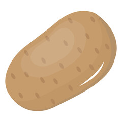 Poster - An icon of potato flat vector