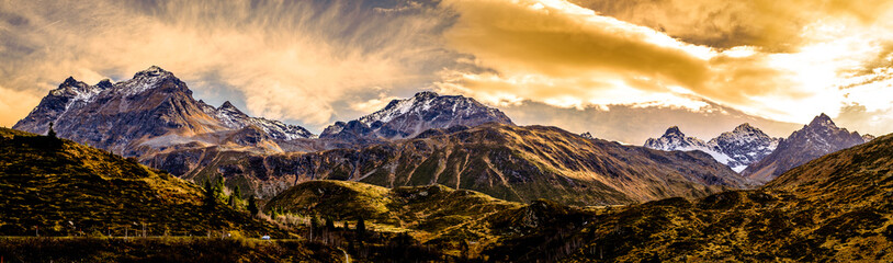 Poster - landscape at Silvretta Montafon in Austria