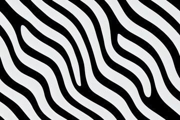 Seamless Diagonal Stripe Pattern. 2d illustrated Black and White Background