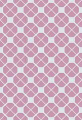 Canvas Print - Pretty pastel ditsy gingham. Seamless 2d illustrated plaid pattern with flower motif. Suitable for fashion, home decor and stationary.