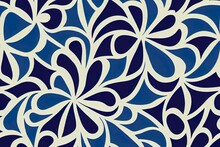 Antique Portuguese Azulejo Ceramic. Colored Design. Kit Of 2d Illustrated Seamless Patterns. Blue Floral And Abstract Decor For Scrapbooking, Smartphone Cases, T Shirts, Bags Or Linens.