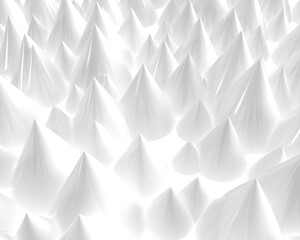 Wall Mural - Three dimensional model. Pointed white peaks.