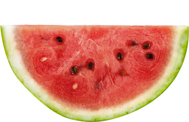 Poster - Fresh ripe watermelon isolated on white background