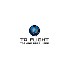 Wall Mural - TR 3D with flight logo design