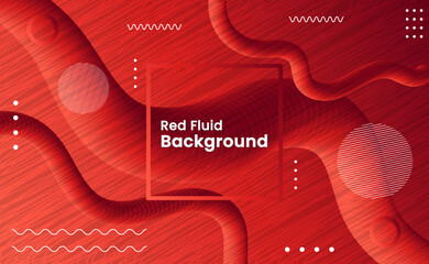 Wall Mural - Red Color Gradient Fluid Background for Web Display, Summer, Events and more.