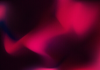 Wall Mural - Abstract pink dynamic wave motion blurred background with dots pattern texture