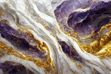 Fluid Art Modern 3d Purple Wallpaper. Abstract Marble Background